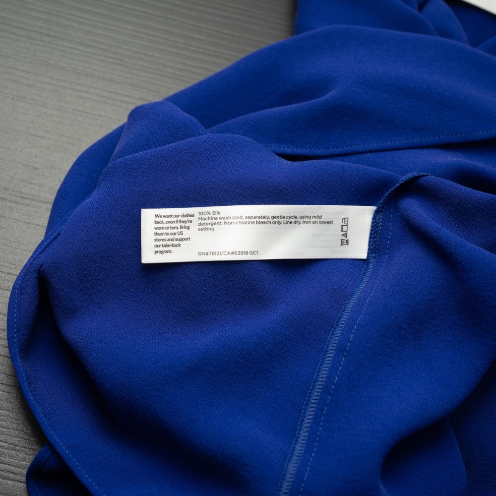 Eileen Fisher - Silk Georgette Scoop Neck Dress‎ - Picture 9 of 10
